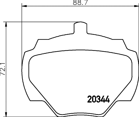 Brake Pad Set, disc brake (T0047)