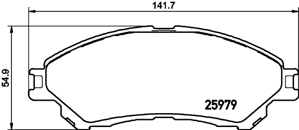 Brake Pad Set, disc brake (T2328)