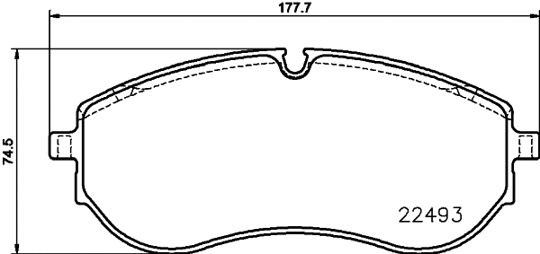 Brake Pad Set, disc brake (T2835)