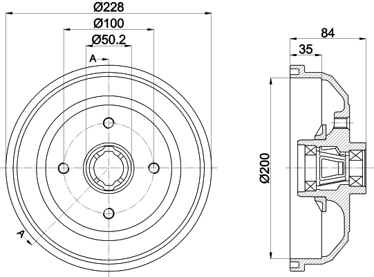 Brake Drum (61425)
