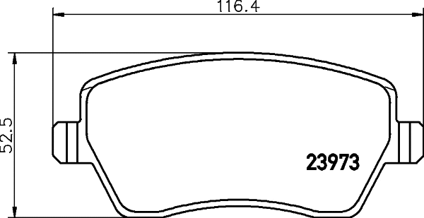 Brake Pad Set, disc brake (T1399)