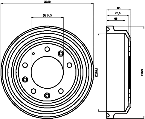 Brake Drum (61218)