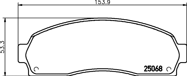 Brake Pad Set, disc brake (T1986)