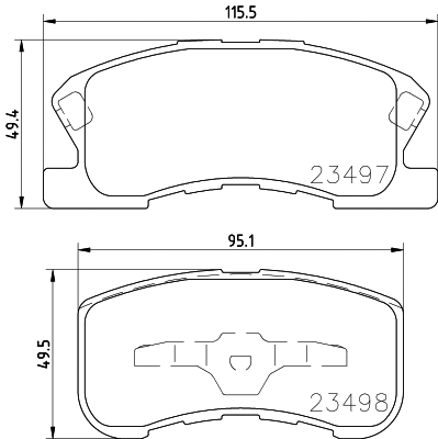Brake Pad Set, disc brake (T3103)