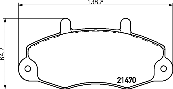 Brake Pad Set, disc brake (T9099)