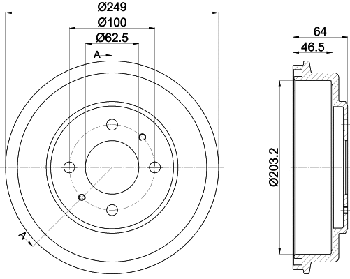 Brake Drum (61410)