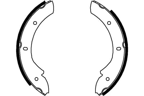 Brake Shoe Set, parking brake (H1695)