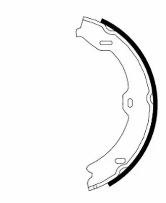 Brake Shoe Set, parking brake (H9940)