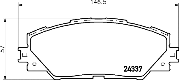 Brake Pad Set, disc brake (T1581)