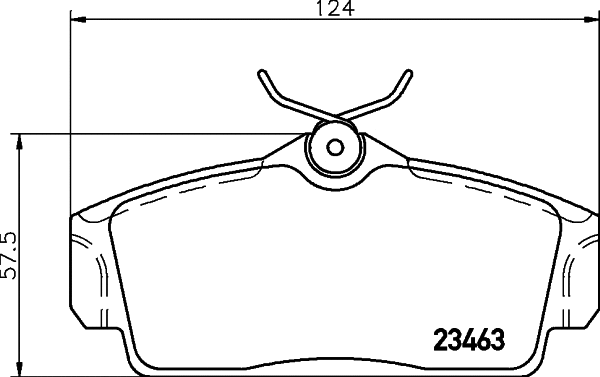 Brake Pad Set, disc brake (T5121)