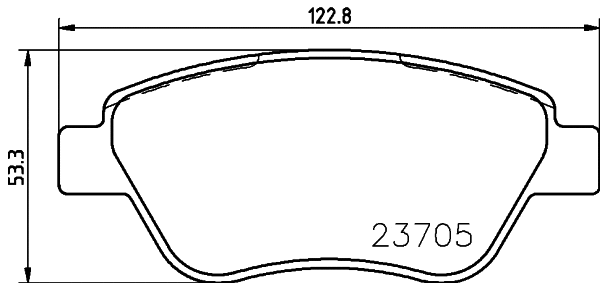 Brake Pad Set, disc brake (T1501)