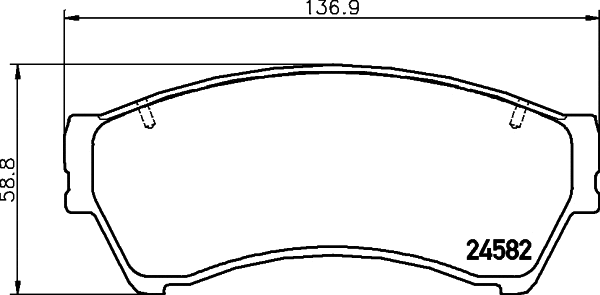 Brake Pad Set, disc brake (T1743)