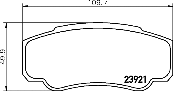 Brake Pad Set, disc brake (T1356)