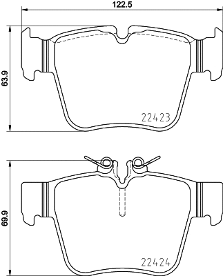 Brake Pad Set, disc brake (T2567)
