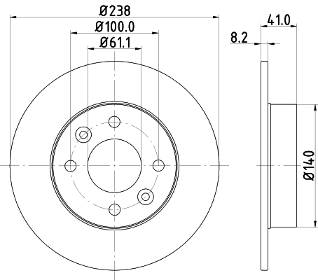 Brake Disc (52804)