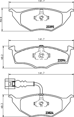 Brake Pad Set, disc brake (T1204)