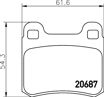 Brake Pad Set, disc brake (T1010)