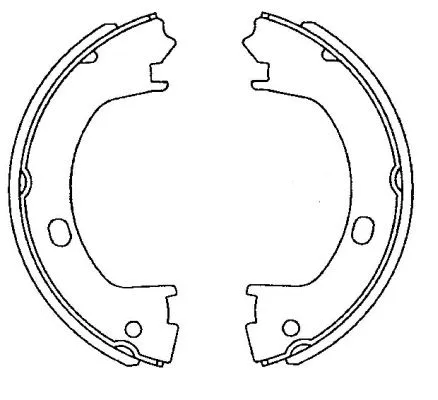 Brake Shoe Set, parking brake (H1723)