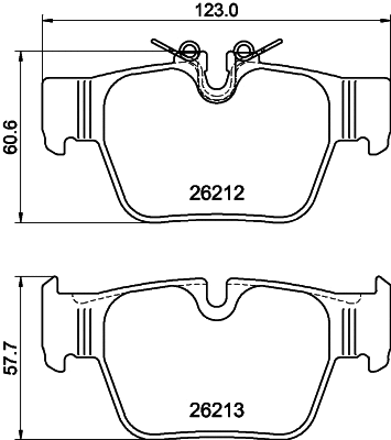 Brake Pad Set, disc brake (T2349)