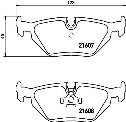 Brake Pad Set, disc brake (T1039)
