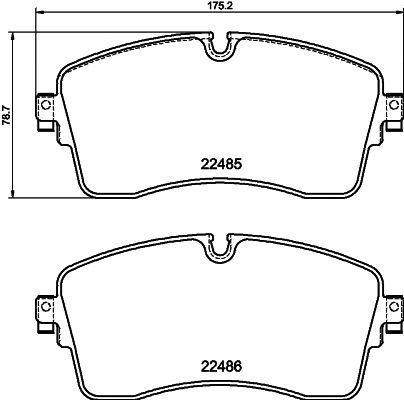Brake Pad Set, disc brake (T2880)