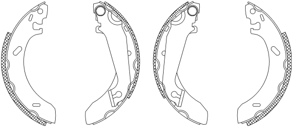 Brake Shoe Set (Q0930)