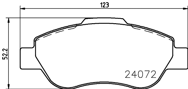 Brake Pad Set, disc brake (T1442)