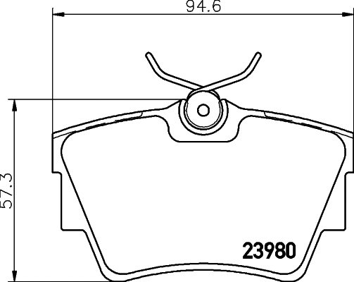 Brake Pad Set, disc brake (T1390)