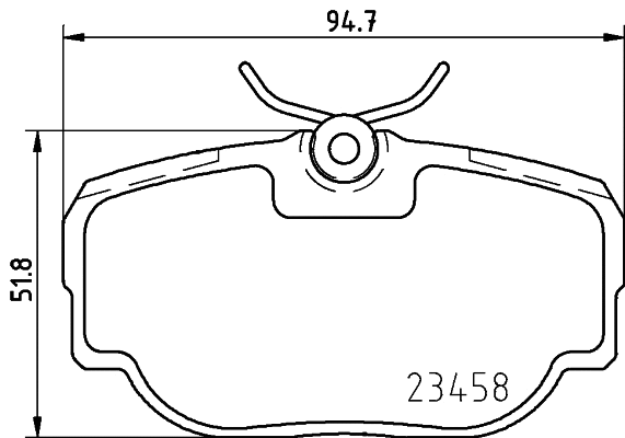 Brake Pad Set, disc brake (T1259)