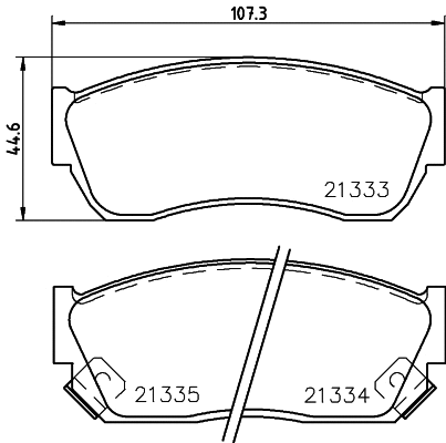 Brake Pad Set, disc brake (T0032)