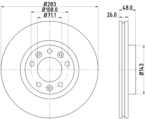 Brake Disc (55325)
