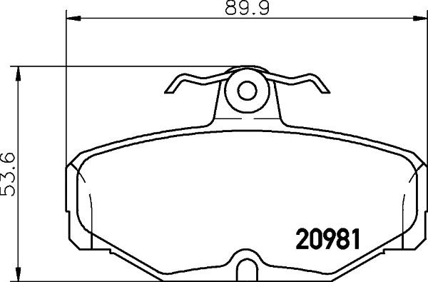Brake Pad Set, disc brake (T5006)