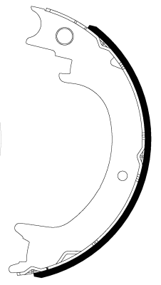 Brake Shoe Set, parking brake (H1843)