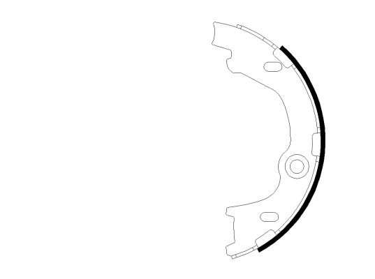 Brake Shoe Set, parking brake (H1831)