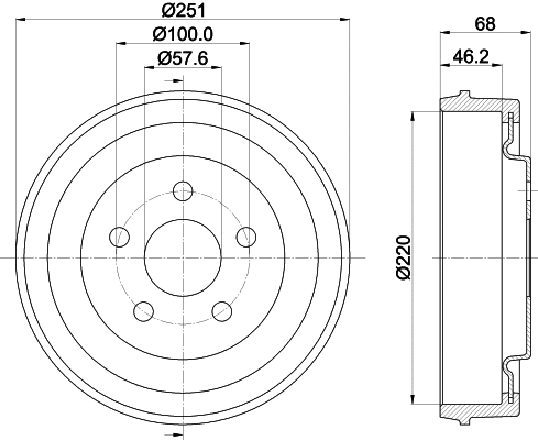 Brake Drum (61462)