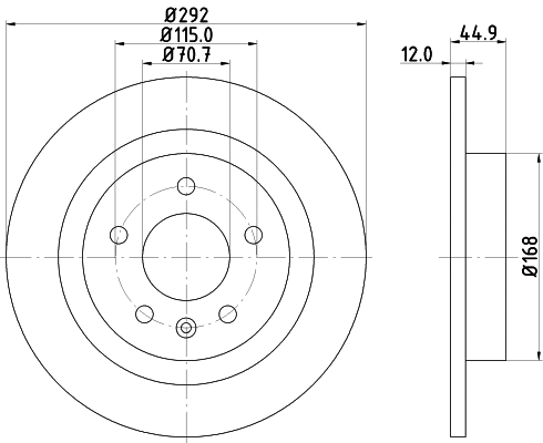 Brake Disc (55057)