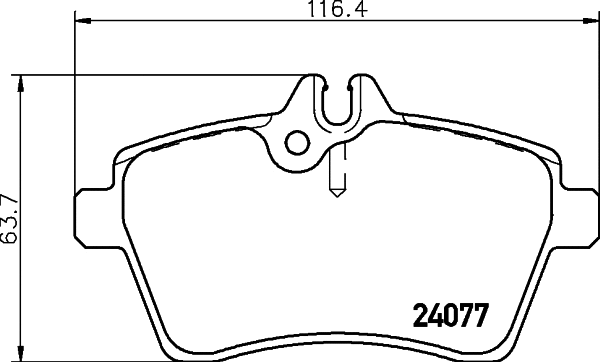 Brake Pad Set, disc brake (T1452)