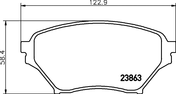 Brake Pad Set, disc brake (T1336)