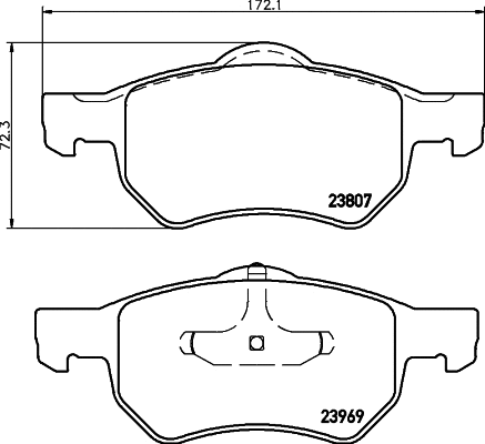 Brake Pad Set, disc brake (T1381)