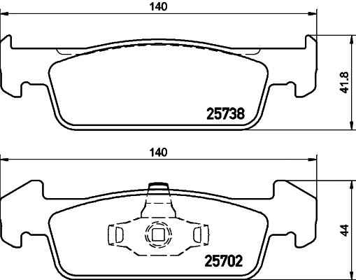 Brake Pad Set, disc brake (T2275)