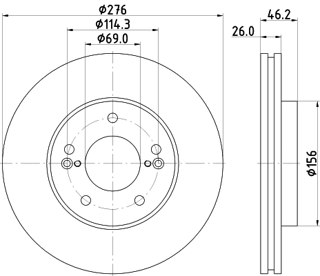 Brake Disc (54732)