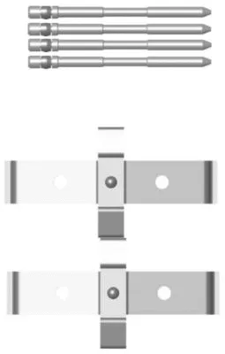 Accessory Kit, disc brake pad (K0233)