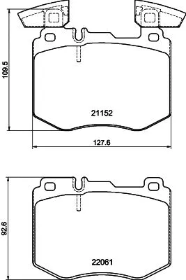 Brake Pad Set, disc brake (T4215)