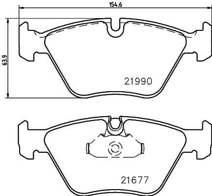 Brake Pad Set, disc brake (T1387)