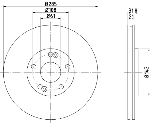 Brake Disc (52823)