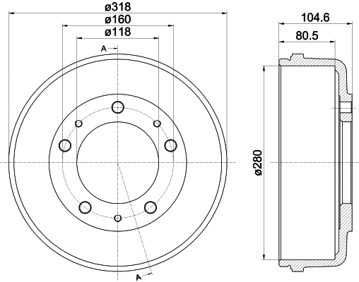 Brake Drum (61246)