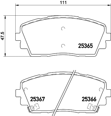Brake Pad Set, disc brake (T3150)