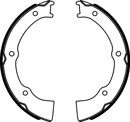 Brake Shoe Set, parking brake (H1789)