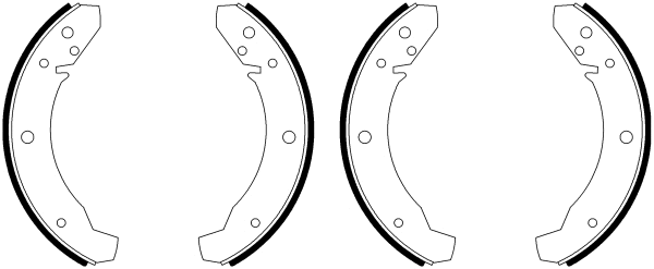 Brake Shoe Set (Q1201)