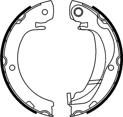 Brake Shoe Set, parking brake (H1747)